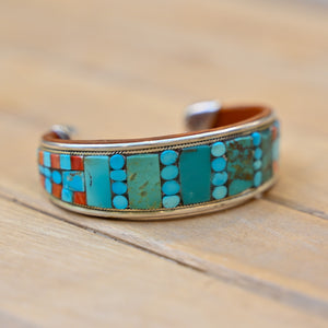PBD Charlie Favour Turquoise Spiny Oyster Cuff