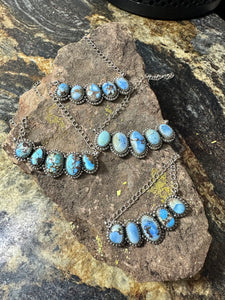 18” Golden Hill 5 Stone Necklace
