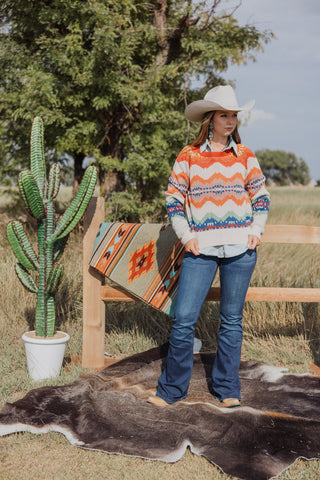Pendleton Raglan Sleeve Graphic Sweater