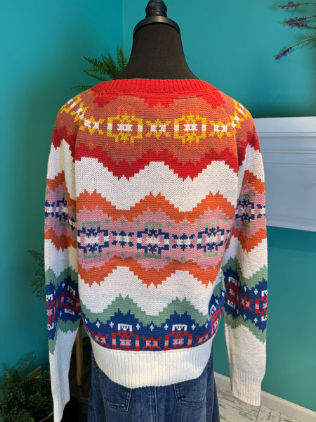 Pendleton Raglan Sleeve Graphic Sweater