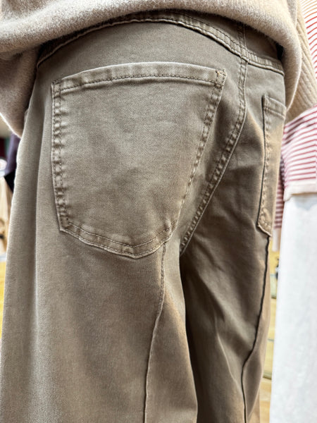 FDJ Olivia Wide Leg Pintuck Trouser