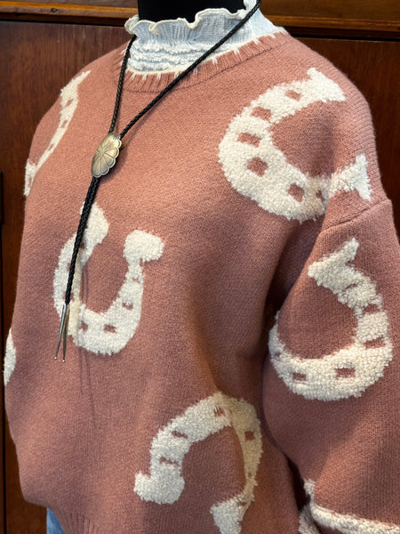 Horse Shoes Sweater