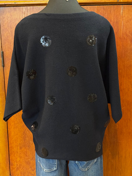Joseph Ribkoff Top Sequin Dot Detail Top