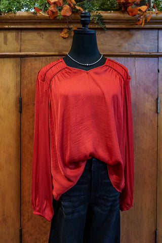 Liverpool Longsleeve Satin V-Neck