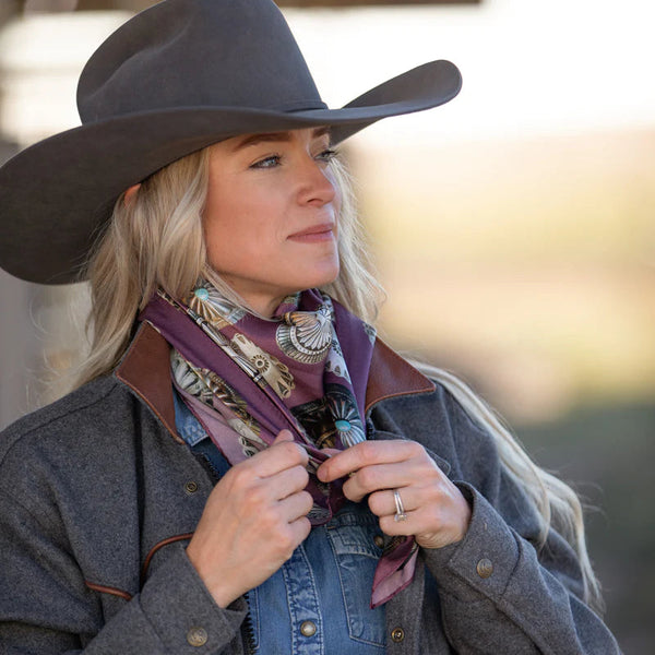 Fringe Scarves Big Concho Long & Tall Scarf