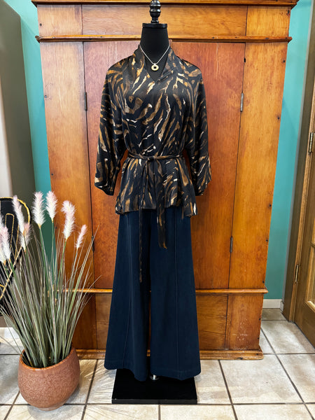 Animal Print Dolman Sleeve Tunic