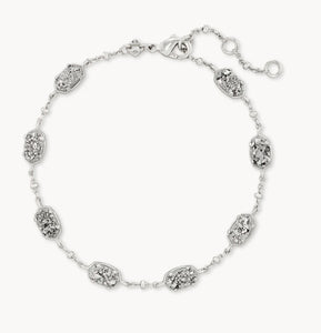 Kendra Scott Emilie Link Bracelet in Platinum Drusy