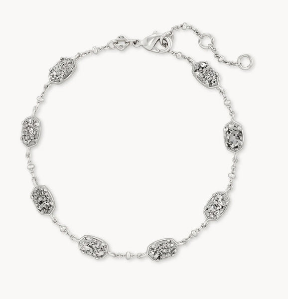 Kendra Scott Emilie Link Bracelet in Platinum Drusy