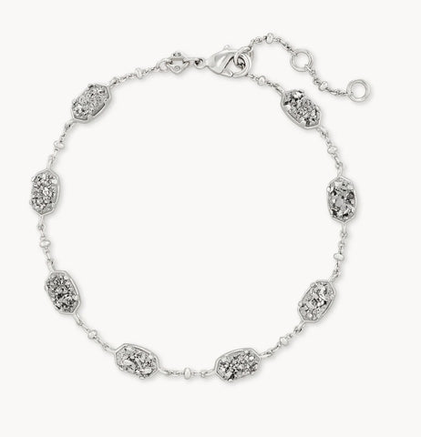 Kendra Scott Emilie Link Bracelet in Platinum Drusy