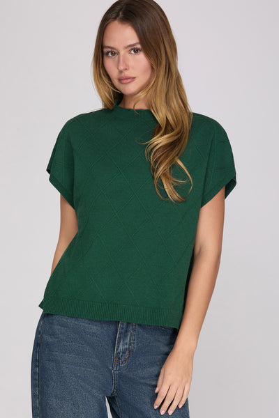 Mock Neck Sweater Vest
