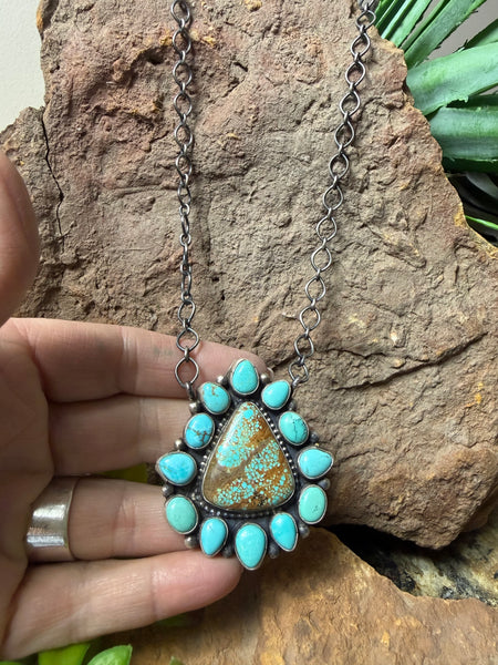 The Cowgirl Cluster Turquoise Necklace