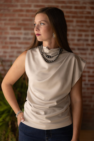 Asymmetric Sleeveless Top
