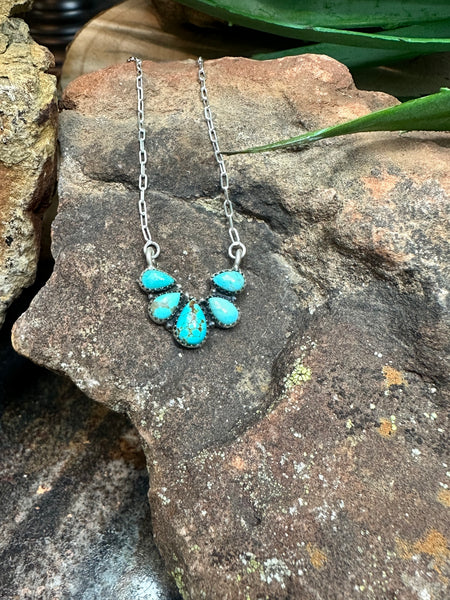 5 Stone Turquoise Necklace