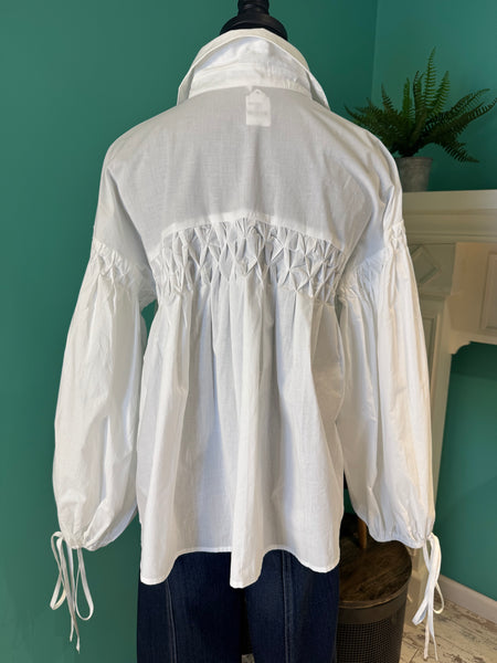 Detailed Button Down Top