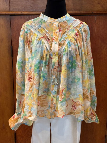 Floral Printed Long Sleeve Top