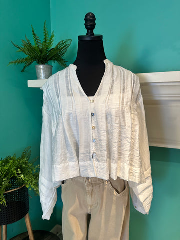 The Pleated Crinkle Top