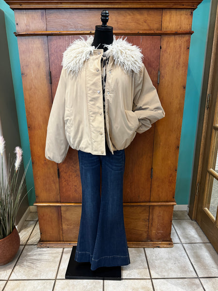 Faux Fur Trim Jacket