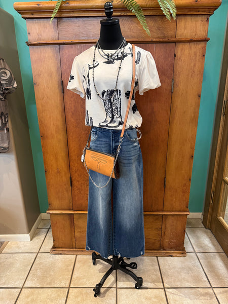 Cowboy Boot & Cactus Top