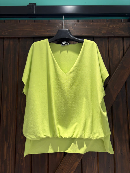 Joseph Ribkoff Short Sleeve High Low Top