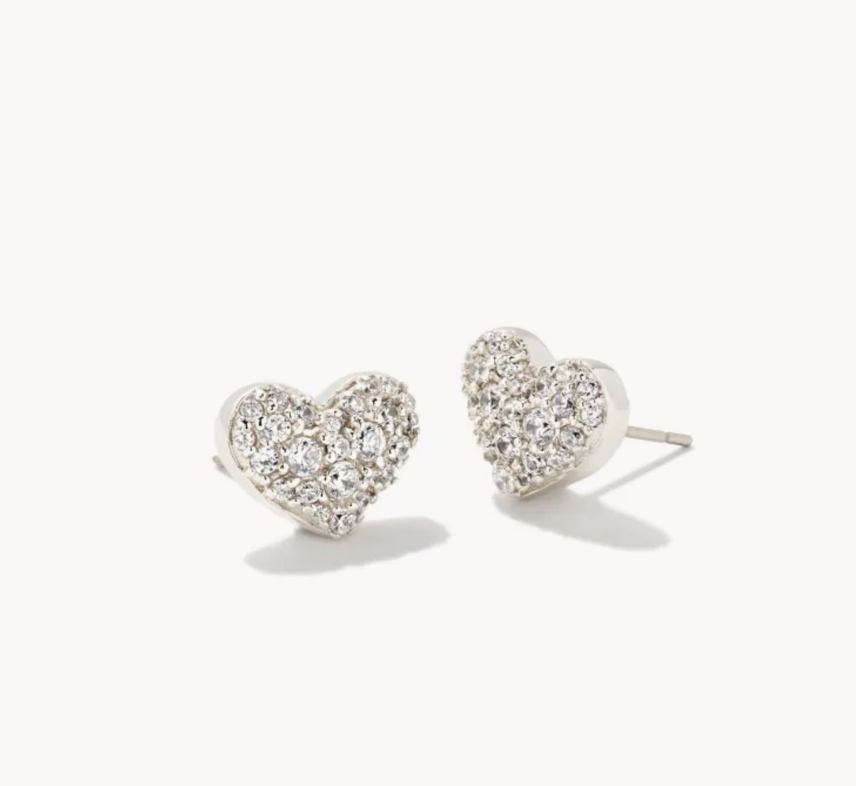 Kendra Scott Ari Heart Pave Earrings