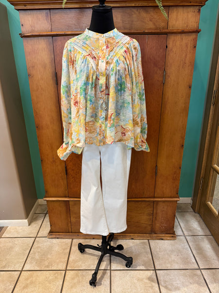 Floral Printed Long Sleeve Top