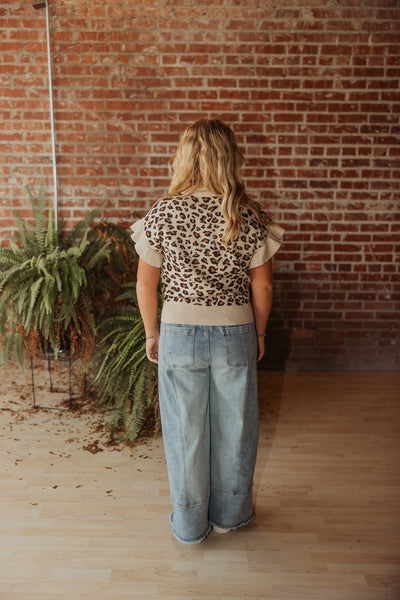 Drawstring Seam Denim Pants