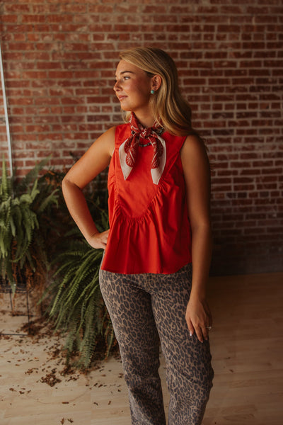 Down South Doily in Bandana Red