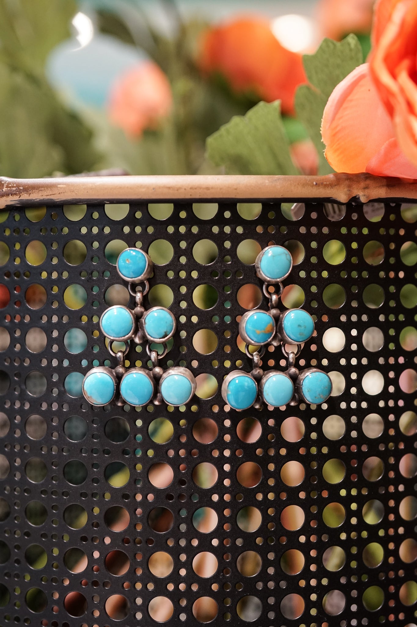 ITG The Blue Ridge Turquoise Statement Earring