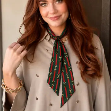Bit and Stripe Twilly in Green & Red