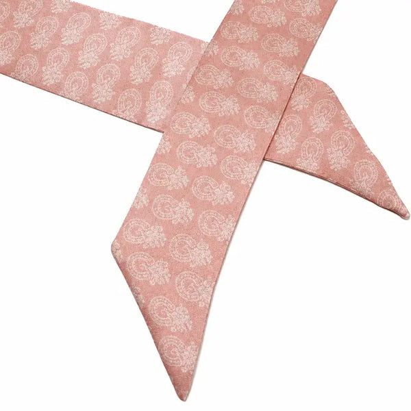 Muted Rose Pink Cowgirl Silk Twilly