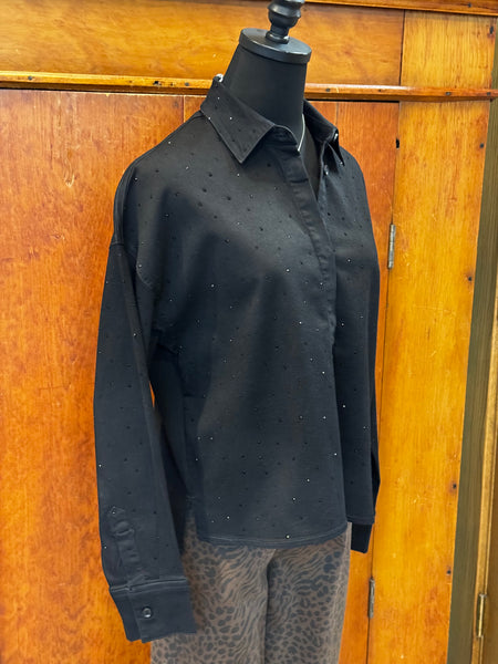 Joseph Ribkoff Top Sequined Shirt Jacket
