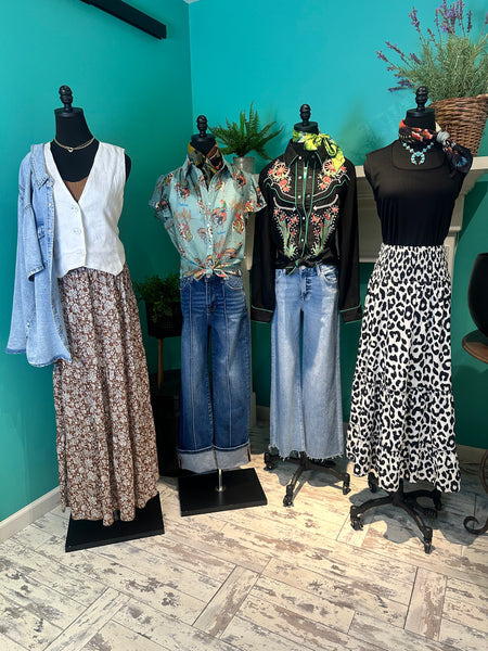 The Leopard Swing Maxi Skirt