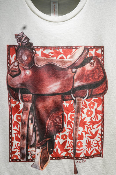 Roper Saddle S/S Heritage Tee - XOXO Art & Co