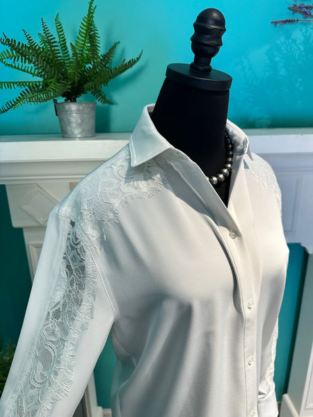 Lysse Nataha Lace Trim Shirt