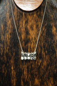 10 Stone Bar Necklace