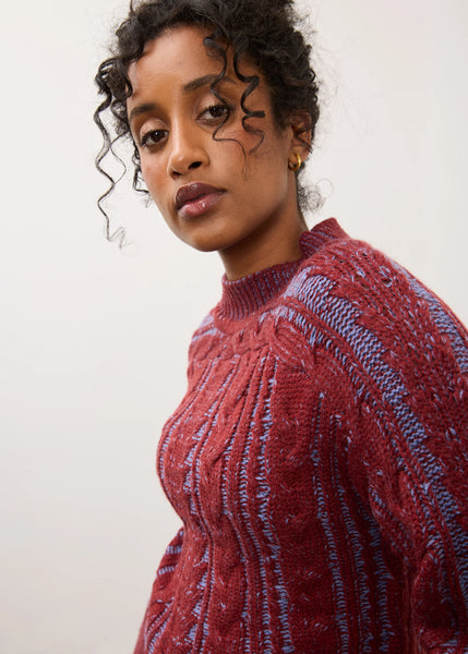 Long Sleeve Cable Sweater