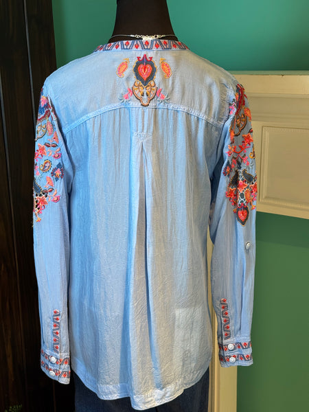 Johnny Was Alba Embroidered Blouse