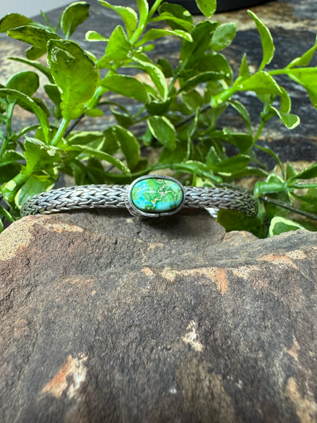 Bali Chain Sonoran Gold Turquoise Bracelet