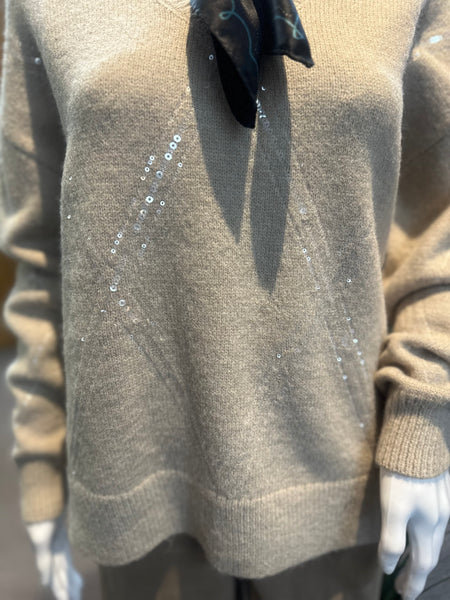 Joseph Ribkoff V-neck Sparkle Sweater