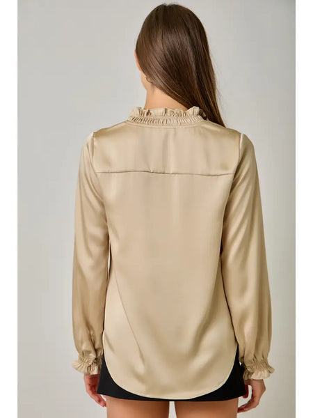 Ruffled Collar Shirt