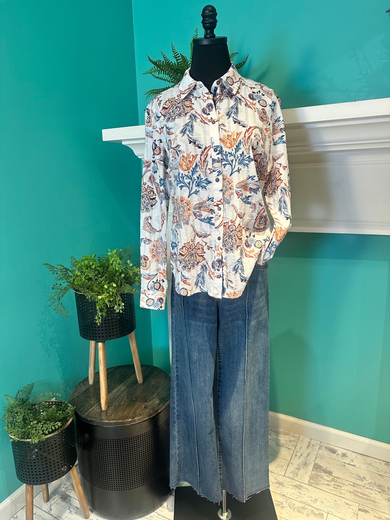 FDJ Fall Floral Shirt