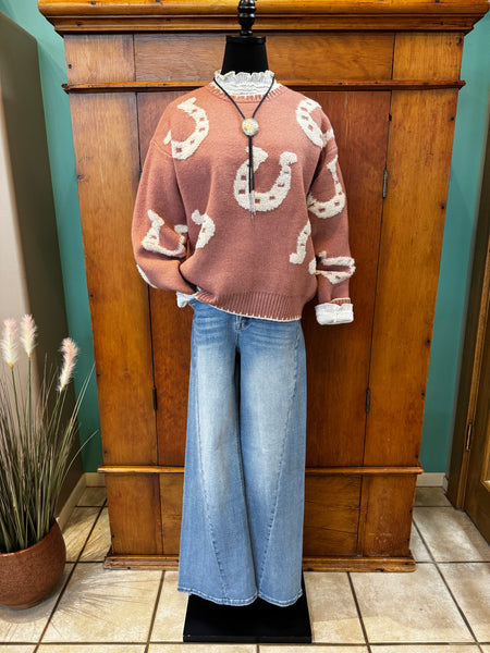 Horse Shoes Sweater