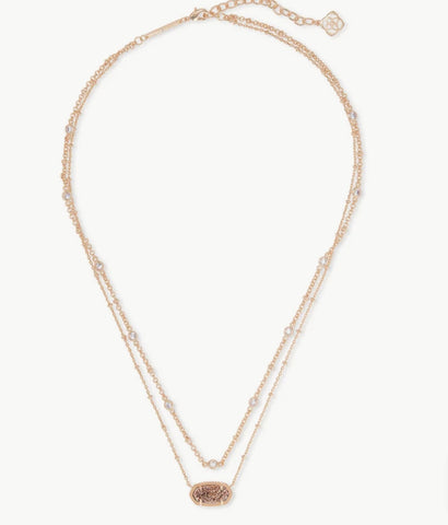 Kendra Scott Elisa Multi Strand in Rose Gold