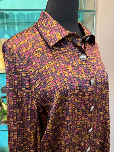 Double D Ranch Rainbow Corn Blouse