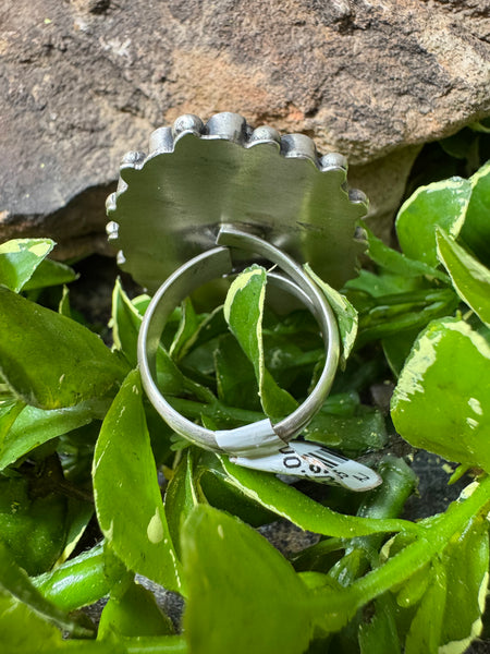 Multi Adjustable Turquoise/Spiny Oyster Ring
