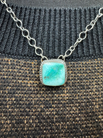 SLL Single Turquoise Stone Necklace