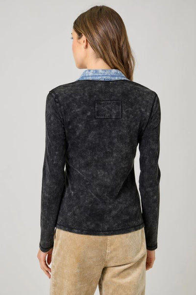 Thermal Washed Ribbed Top