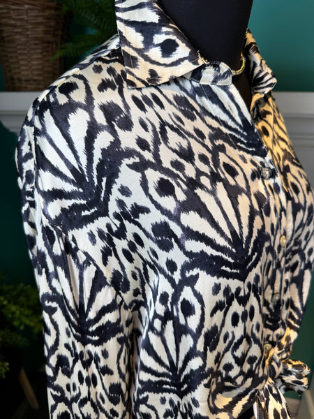 Esqualo City Sign Oversized Blouse