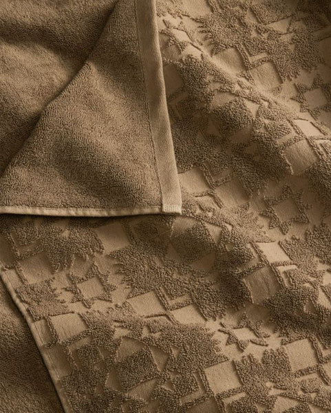 Sculpted Bath Towel in Stone