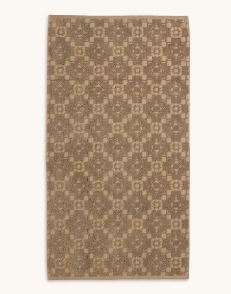 Sculpted Bath Towel in Stone